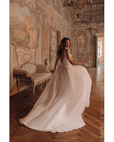 KOTAPSKA - Robe de mariée, pailletée, Ivoire / Nude
