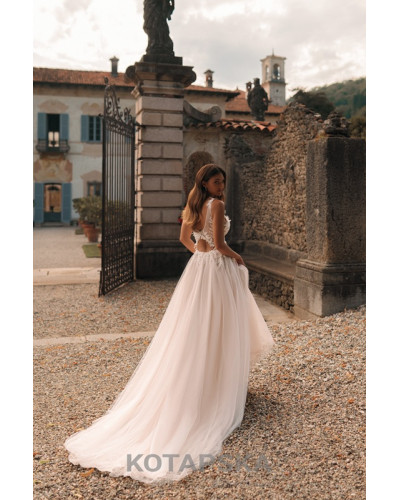 KOTAPSKA - Robe de mariée, avec strass et perles sur le buste
