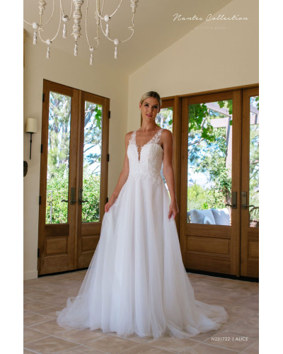 MAXIMS WEDDING - Robe de mariée, princesse en dentelle et tulle