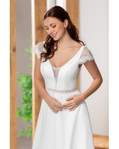 MAXIMS WEDDING - Robe de mariée, bohème, en dentelle et mousseline