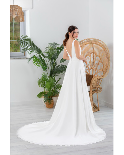 MAXIMS WEDDING - Robe de mariée, fluide en mousseline