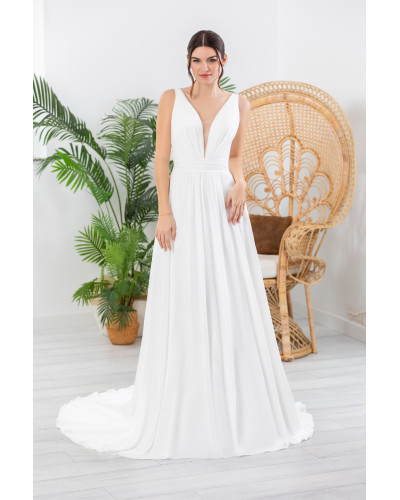 MAXIMS WEDDING - Robe de mariée, fluide en mousseline