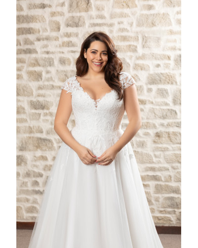 MAXIMS WEDDING - Robe de mariée princesse en dentelle et tulle