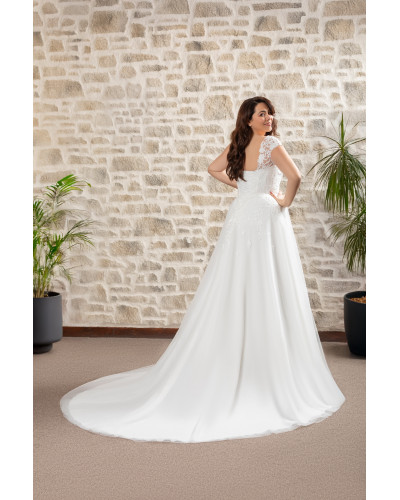 MAXIMS WEDDING - Robe de mariée princesse en dentelle et tulle