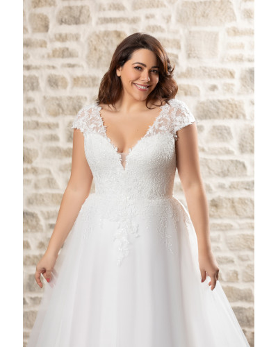 MAXIMS WEDDING - Robe de mariée princesse, en dentelle et tulle