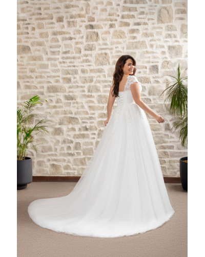 MAXIMS WEDDING - Robe de mariée princesse, en dentelle et tulle