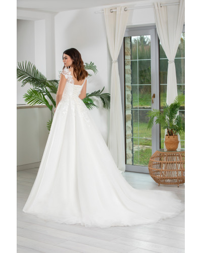 MAXIMS WEDDING - Robe de mariée, en dentelle et tulle pailleté