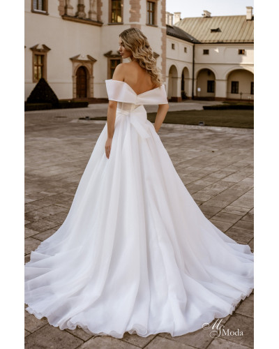 MS MODA - Robe de mariée, entièrement satinée