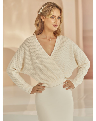 Jupe de mariée ivoire en mousseline, Ivoire